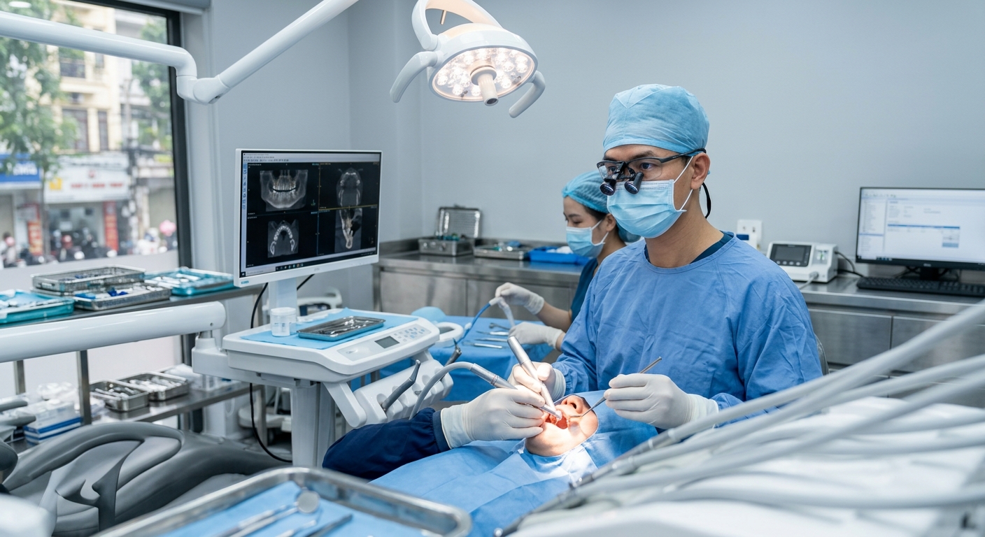 All-on-4 dental implant cost breakdown Vietnam 2026